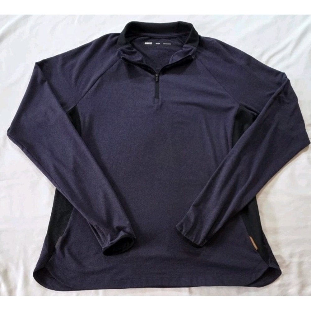 REI 1/4 Zip Pullover Top Running Hiking Reflective‎ Purple/Gray Women's XL